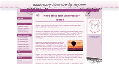 Desktop Screenshot of anniversary-ideas-step-by-step.com